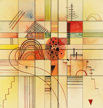 Verschiedene Rechtecke von Wassily Kandinsky