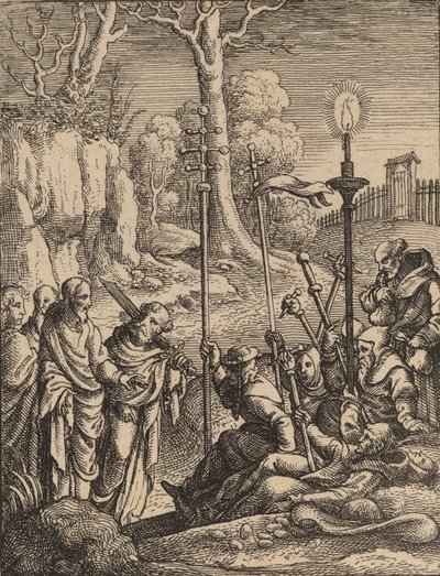 Jesus konfrontiert seine Widersacher von Wenceslaus Hollar