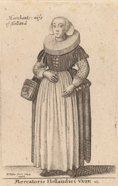 Mercatoris Hollandici Vxor von Wenceslaus Hollar