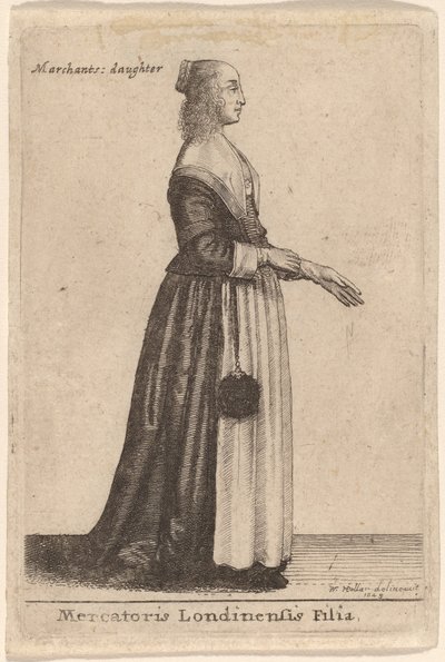 Mercatoris Londinensis Tochter von Wenceslaus Hollar