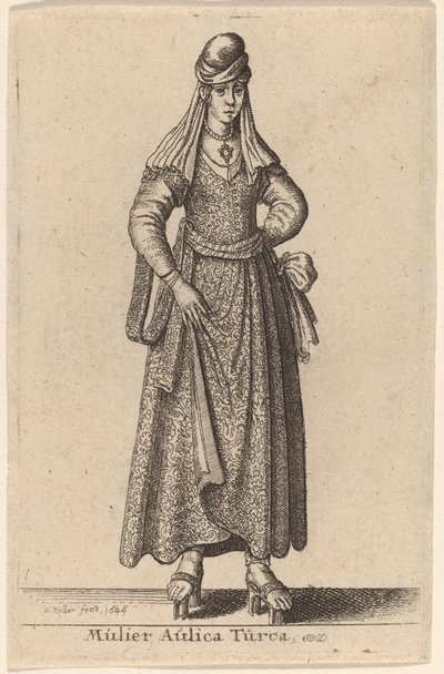 Mulier Aulica Turca von Wenceslaus Hollar