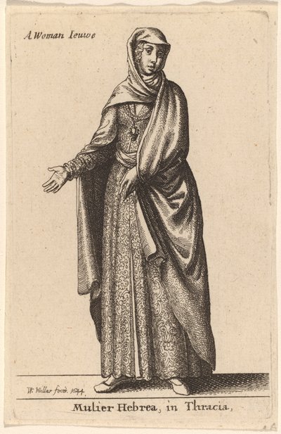 Mulier Hebrea in Tracia von Wenceslaus Hollar
