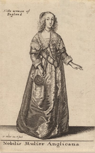Nobilis Mulier Anglicana von Wenceslaus Hollar