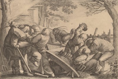Bauernschlägerei, 1646 von Wenceslaus Hollar