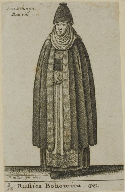 Bäuerin aus Böhmen von Wenceslaus Hollar