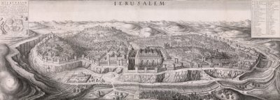 Aussicht auf Jerusalem, 1660 von Wenceslaus Hollar