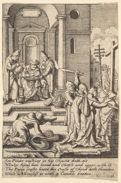 Das Händewaschen, 1625-77 von Wenceslaus Hollar
