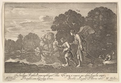Tobias und der Engel, 1644-52 von Wenceslaus Hollar