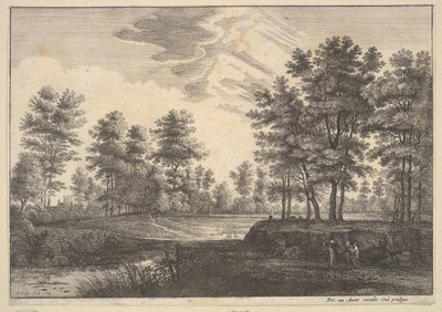 Waldlandschaft, 1644 von Wenceslaus Hollar