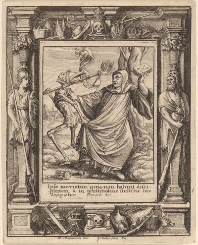 Abt von Wenceslaus Hollar after Hans Holbein the Younger after Abraham van Diepenbeeck
