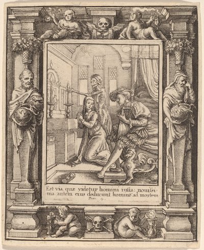 Nonne von Wenceslaus Hollar after Hans Holbein the Younger after Abraham van Diepenbeeck