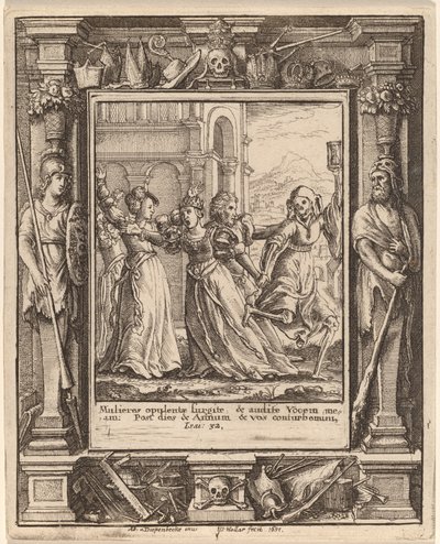 Königin von Wenceslaus Hollar after Hans Holbein the Younger after Abraham van Diepenbeeck