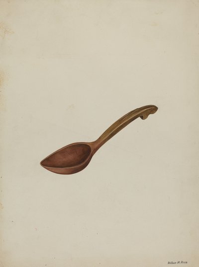 Ovaler Holzlöffel von Wilbur M Rice