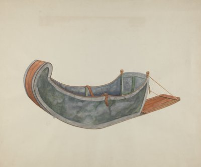 Red River Hundeschlitten von Wilbur M Rice