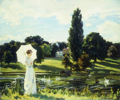 Lynne Fontanne an der Themse von Wilfred Gabriel de Glehn