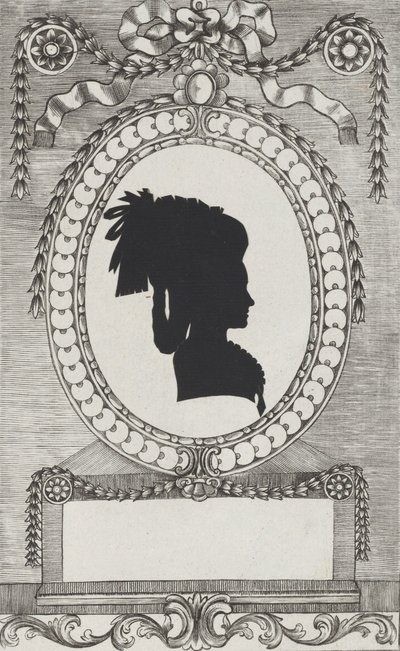 Silhouette von Gräfin Lodroni, 1784-1834 von Wilhelm Ackermann