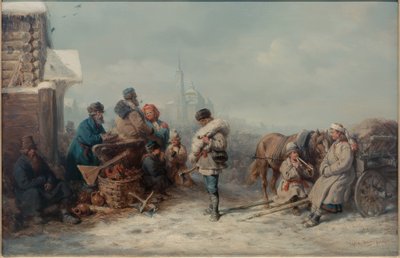 Jahrmarkt in Jelna im Gouvernement Smolensk von Wilhelm Amandus Beer