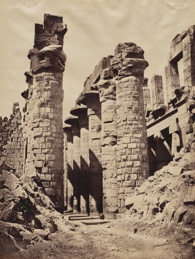 Ansicht des Karnak-Tempels, Hypostylhalle von Wilhelm Hammerschmidt