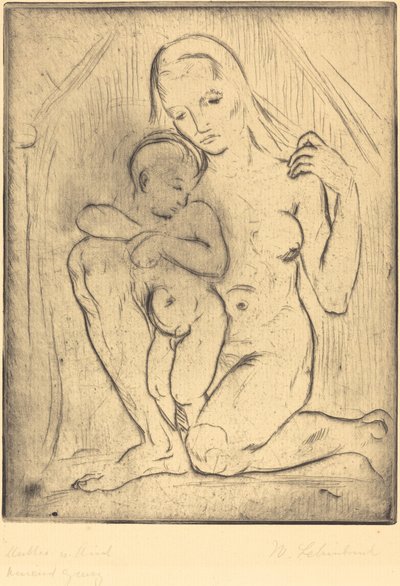 Mutter und Kind von Wilhelm Lehmbruck