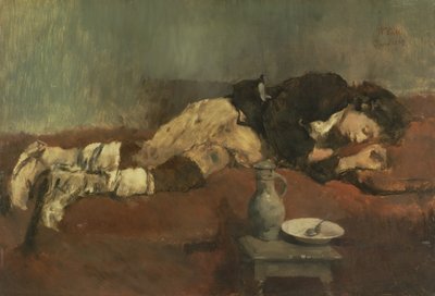 Savoyardischer Junge schläft, 1869 von Wilhelm Maria Hubertus Leibl
