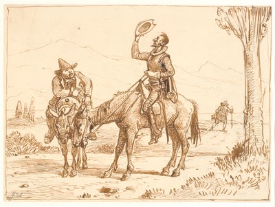 Don Quixote betrachtet seinen Helm von Wilhelm Marstrand