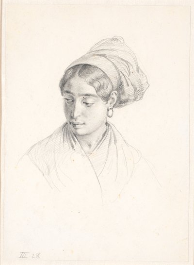 Kopf einer Italienerin von Wilhelm Marstrand