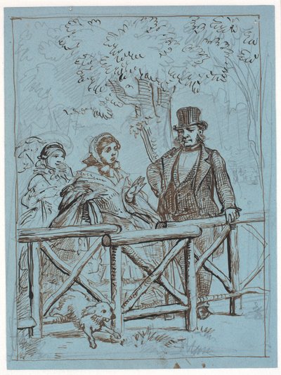 Krinolinens Schwierigkeiten von Wilhelm Marstrand