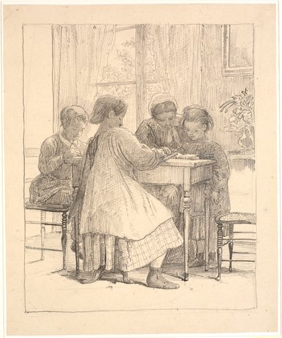 Lektion lesen von Wilhelm Marstrand