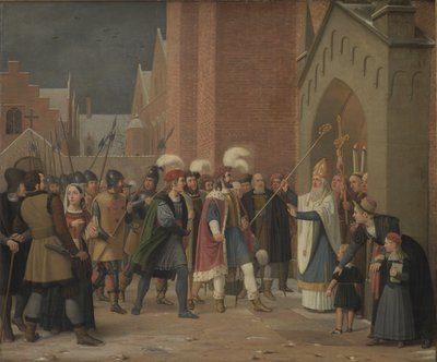 Svend Estridsen und Bischof Vilhelm von Wilhelm Marstrand