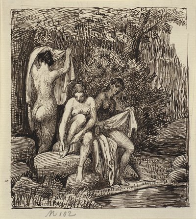 Drei badende Frauen von Wilhelm Marstrand