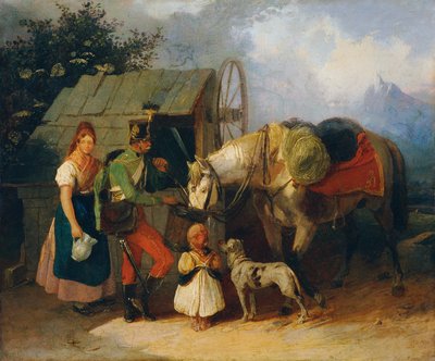 Husar am Brunnen von Wilhelm Richter