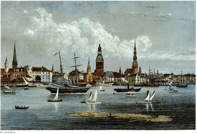 Ansicht von Riga, ca. 1855 von Wilhelm Siegfried Stavenhagen
