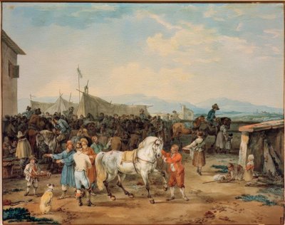 Pferdemarkt von Wilhelm von Kobell