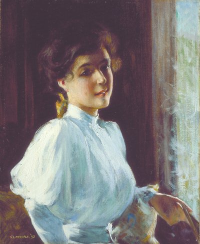 Eine junge Frau von Willard Leroy Metcalf