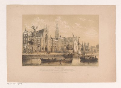 Keizersgracht mit Onze-Lieve-Vrouwekerk in Amsterdam von Willem Hekking jr.