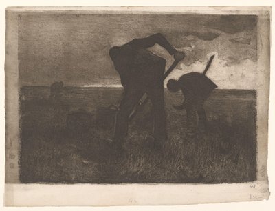 Drei Kartoffelernter von Willem Witsen (signed by artist)