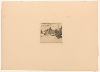 Nieuwmarkt in Amsterdam von Willem Witsen (signed by artist)