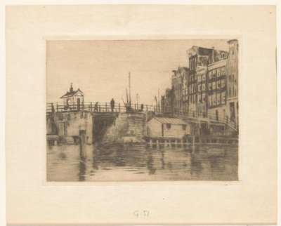 Ansicht der Kraansluis in Amsterdam von Willem Arnoldus Witsen