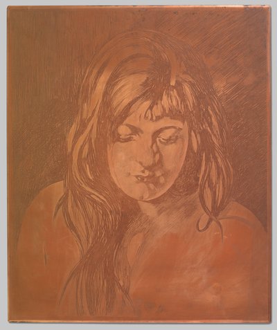 Kopf einer Frau mit losem Haar von Willem Arnoldus Witsen