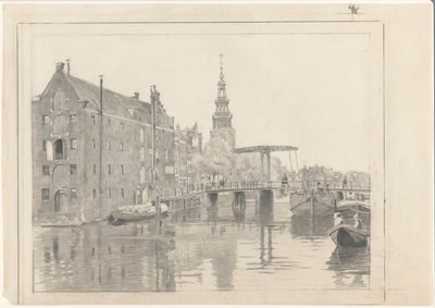 Stadtansicht mit dem Montelbaanstoren von Willem Arnoldus Witsen