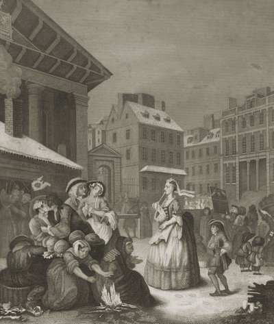 Morgen - Londoner Straßen von William (after) Hogarth