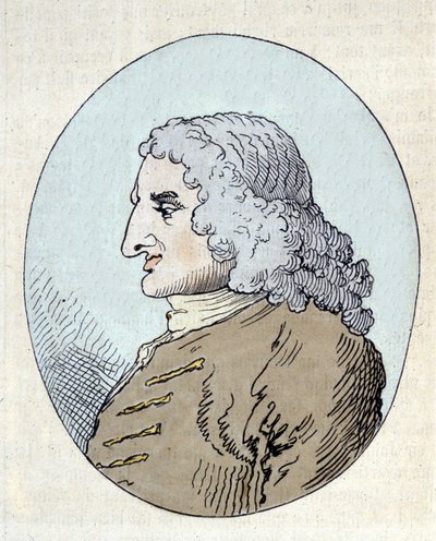 Porträt von Henry Fielding von William (after) Hogarth