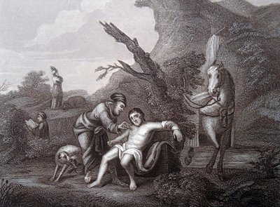 Der barmherzige Samariter von William (after) Hogarth