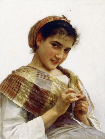 Ein bretonisches Mädchen von William Adolphe Bouguereau