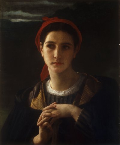 Bergere de Bordelais, 1871 von William Adolphe Bouguereau