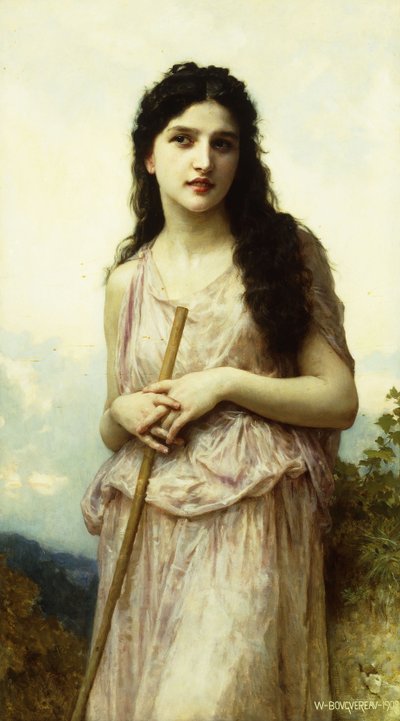 Meditation von William Adolphe Bouguereau