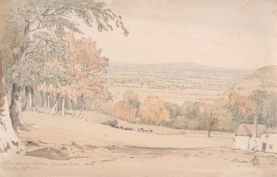 Blick vom Stokenchurch Hill, Buckinghamshire von William Alfred Delamotte
