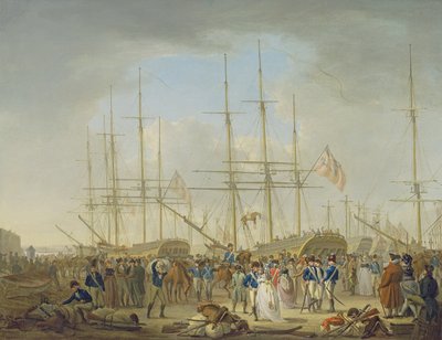 Husaren beim Einschiffen in Deptford von William Anderson