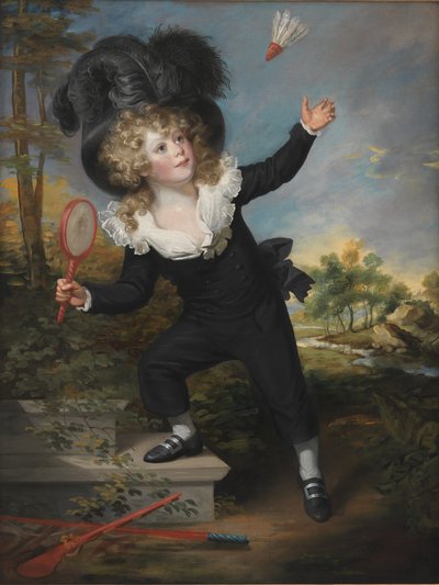 Porträt von Kennett Dixon beim Federballspielen von William Beechey