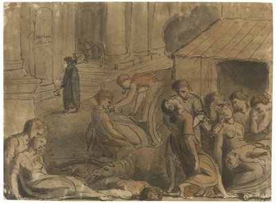 Die Große Pest von London, um 1779 von William Blake